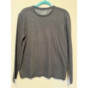 Mondetta Outdoor Project Mens Small Gray Long Sleeve Crew Neck Shirt Polygiene